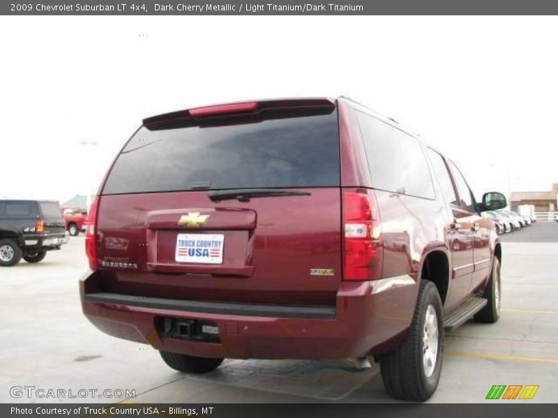 Dark Cherry Metallic / Light Titanium/Dark Titanium 2009 Chevrolet Suburban LT 4x4