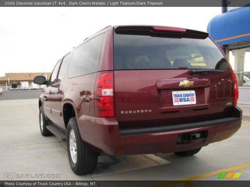 Dark Cherry Metallic / Light Titanium/Dark Titanium 2009 Chevrolet Suburban LT 4x4