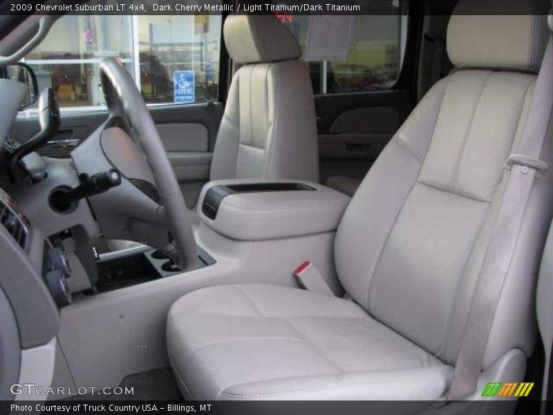 Dark Cherry Metallic / Light Titanium/Dark Titanium 2009 Chevrolet Suburban LT 4x4