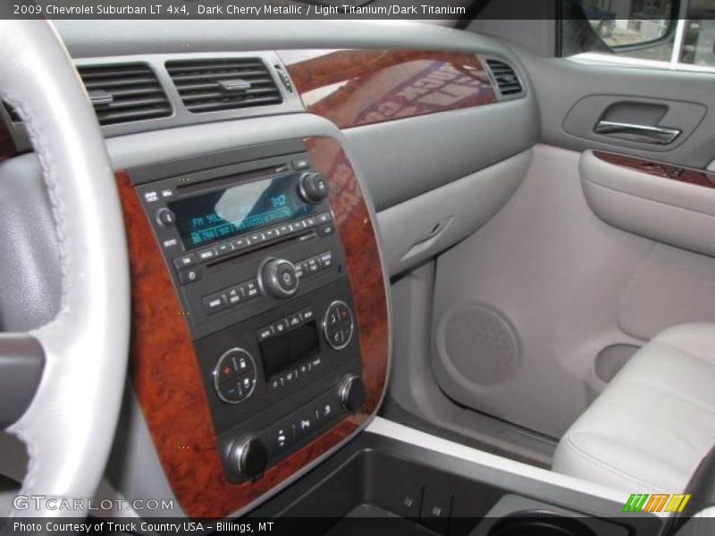 Dark Cherry Metallic / Light Titanium/Dark Titanium 2009 Chevrolet Suburban LT 4x4