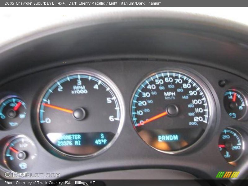 Dark Cherry Metallic / Light Titanium/Dark Titanium 2009 Chevrolet Suburban LT 4x4