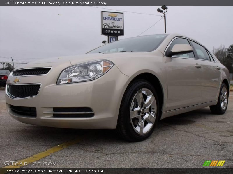 Gold Mist Metallic / Ebony 2010 Chevrolet Malibu LT Sedan