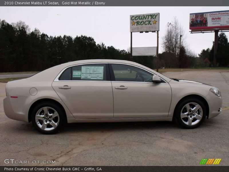 Gold Mist Metallic / Ebony 2010 Chevrolet Malibu LT Sedan