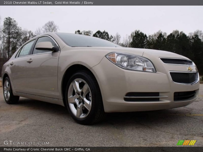 Gold Mist Metallic / Ebony 2010 Chevrolet Malibu LT Sedan