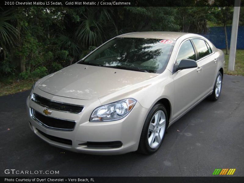 Gold Mist Metallic / Cocoa/Cashmere 2010 Chevrolet Malibu LS Sedan