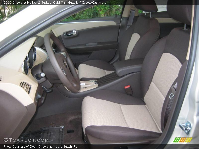 Gold Mist Metallic / Cocoa/Cashmere 2010 Chevrolet Malibu LS Sedan