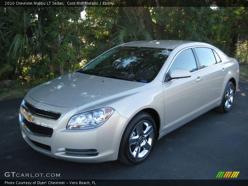 Gold Mist Metallic / Ebony 2010 Chevrolet Malibu LT Sedan