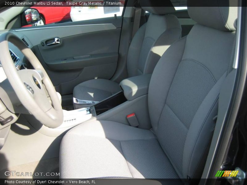 Taupe Gray Metallic / Titanium 2010 Chevrolet Malibu LS Sedan