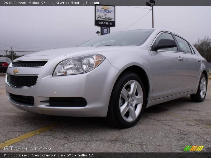 Silver Ice Metallic / Titanium 2010 Chevrolet Malibu LS Sedan