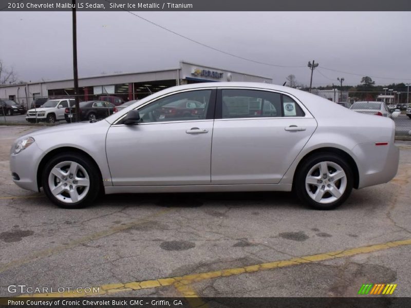 Silver Ice Metallic / Titanium 2010 Chevrolet Malibu LS Sedan