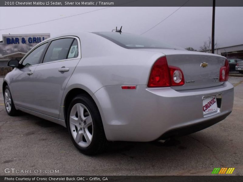 Silver Ice Metallic / Titanium 2010 Chevrolet Malibu LS Sedan