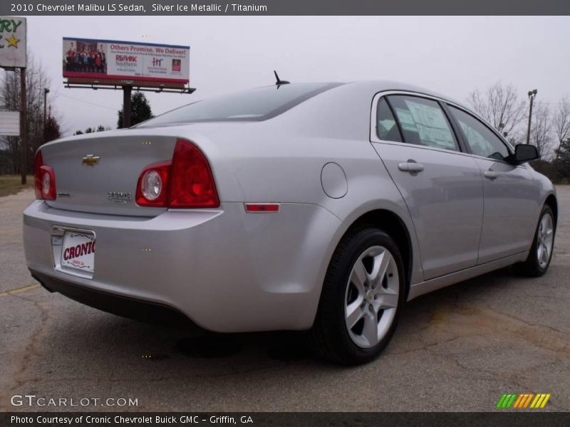 Silver Ice Metallic / Titanium 2010 Chevrolet Malibu LS Sedan