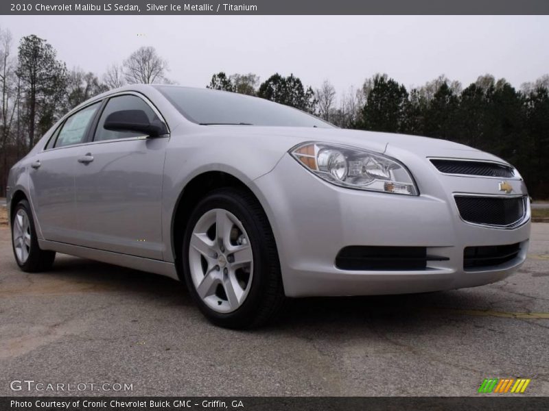 Silver Ice Metallic / Titanium 2010 Chevrolet Malibu LS Sedan
