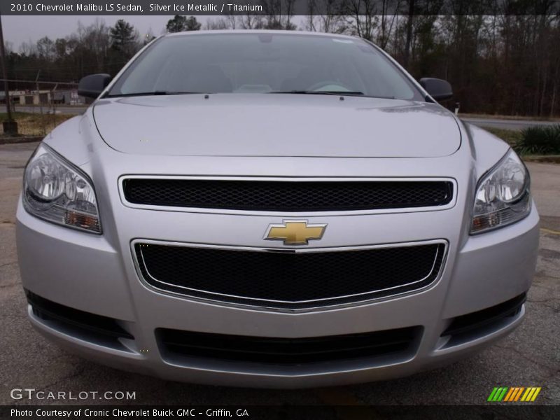 Silver Ice Metallic / Titanium 2010 Chevrolet Malibu LS Sedan
