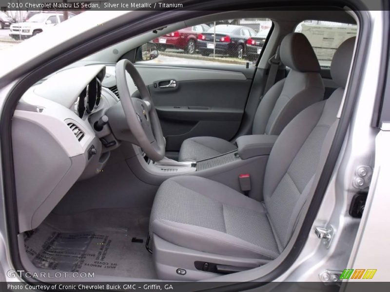 Silver Ice Metallic / Titanium 2010 Chevrolet Malibu LS Sedan