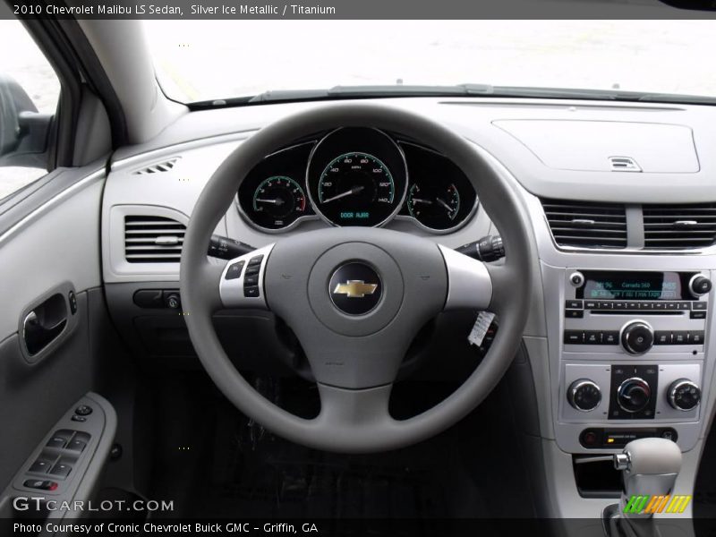 Silver Ice Metallic / Titanium 2010 Chevrolet Malibu LS Sedan