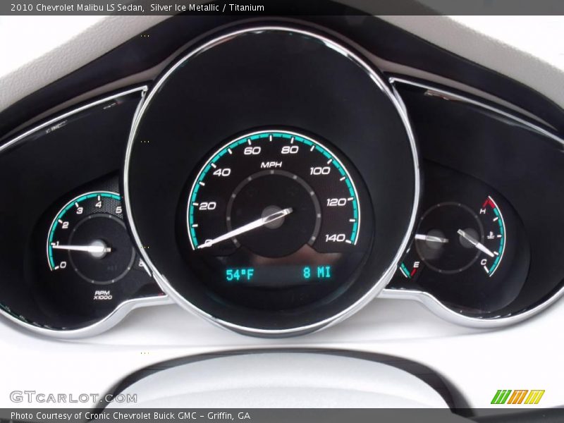 Silver Ice Metallic / Titanium 2010 Chevrolet Malibu LS Sedan