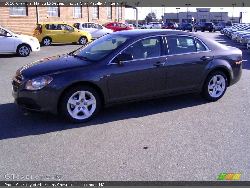 Taupe Gray Metallic / Titanium 2010 Chevrolet Malibu LS Sedan
