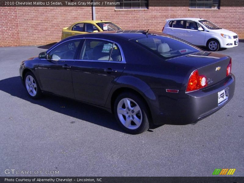 Taupe Gray Metallic / Titanium 2010 Chevrolet Malibu LS Sedan