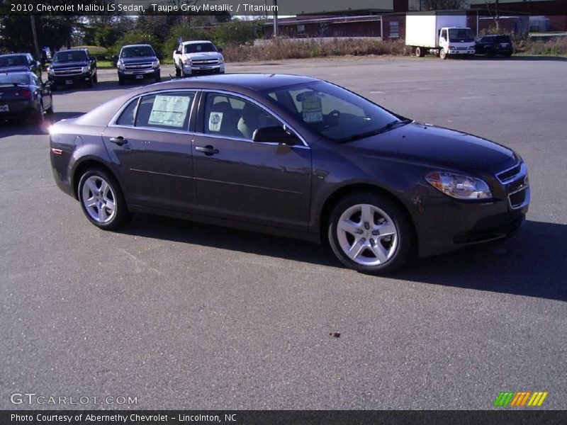 Taupe Gray Metallic / Titanium 2010 Chevrolet Malibu LS Sedan