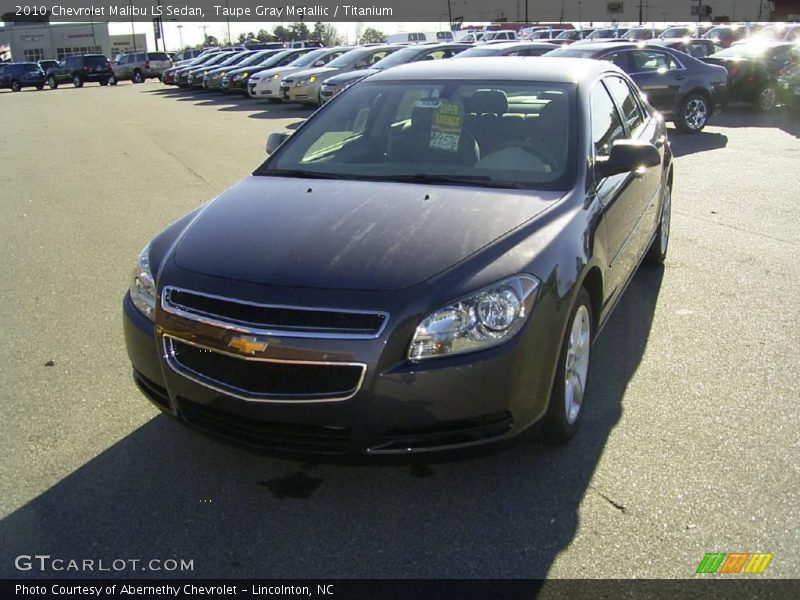 Taupe Gray Metallic / Titanium 2010 Chevrolet Malibu LS Sedan