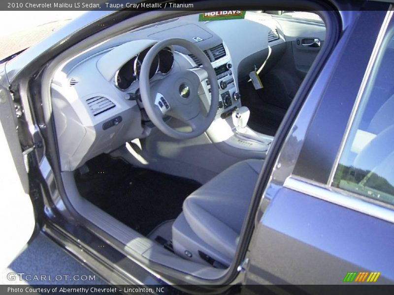 Taupe Gray Metallic / Titanium 2010 Chevrolet Malibu LS Sedan