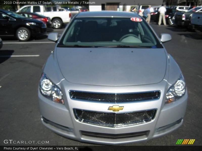 Silver Ice Metallic / Titanium 2010 Chevrolet Malibu LT Sedan