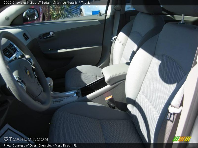 Silver Ice Metallic / Titanium 2010 Chevrolet Malibu LT Sedan