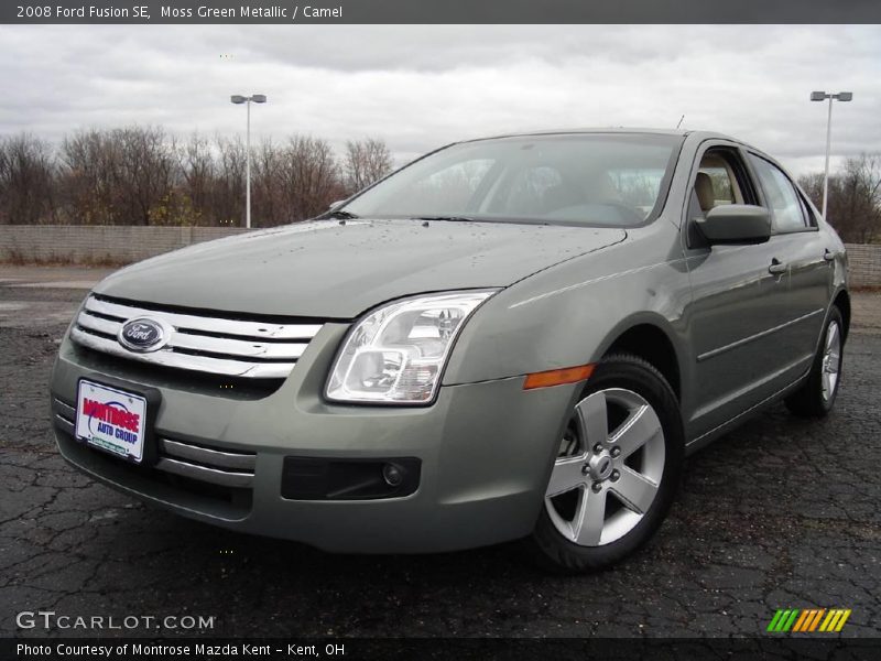 Moss Green Metallic / Camel 2008 Ford Fusion SE