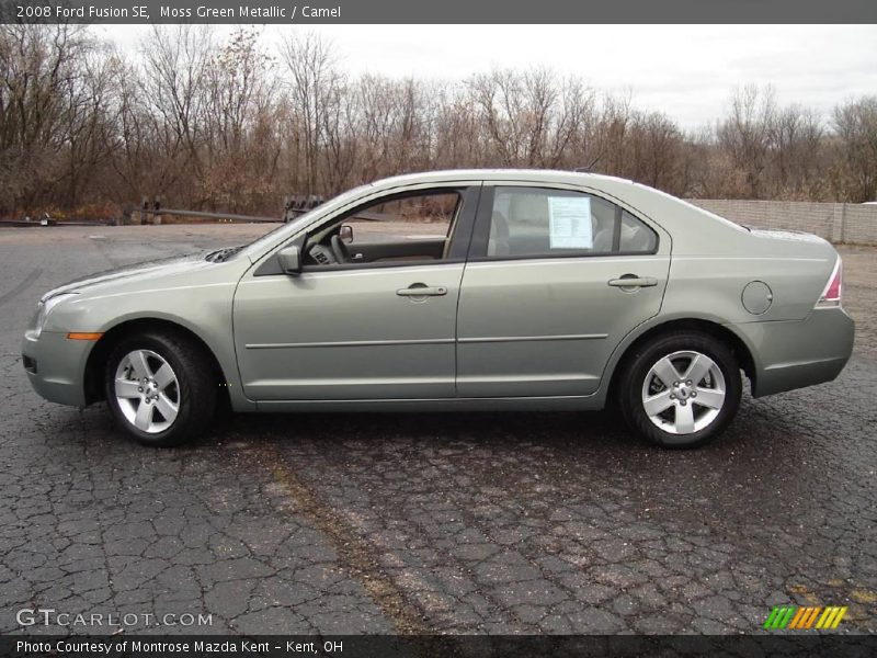 Moss Green Metallic / Camel 2008 Ford Fusion SE