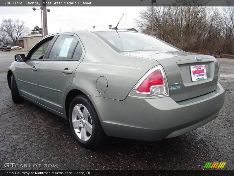 Moss Green Metallic / Camel 2008 Ford Fusion SE