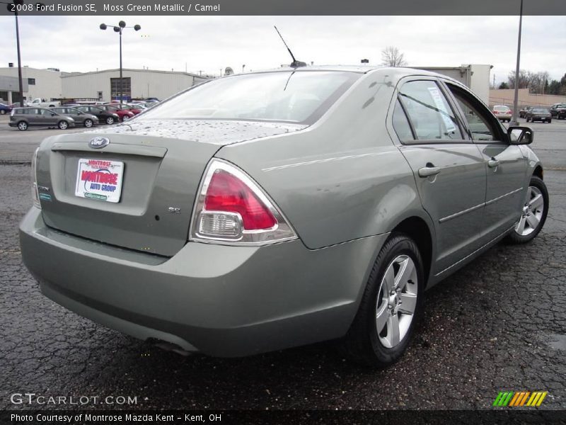 Moss Green Metallic / Camel 2008 Ford Fusion SE