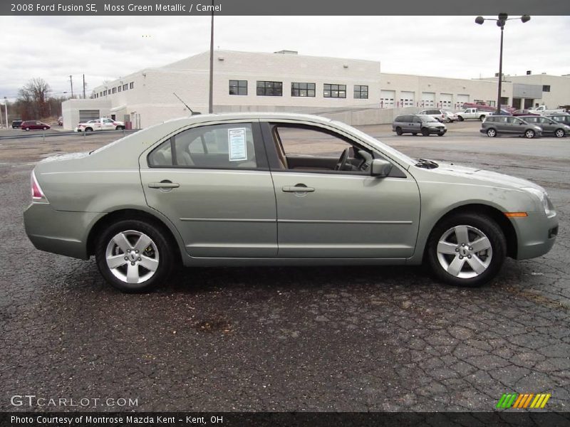 Moss Green Metallic / Camel 2008 Ford Fusion SE