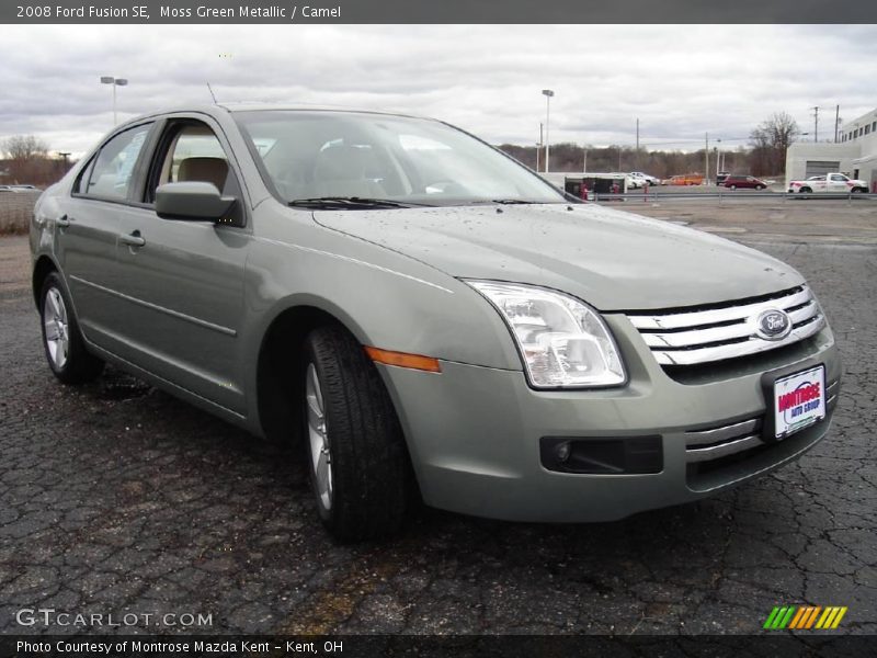 Moss Green Metallic / Camel 2008 Ford Fusion SE