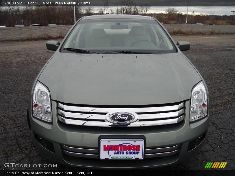 Moss Green Metallic / Camel 2008 Ford Fusion SE