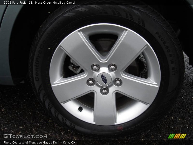 Moss Green Metallic / Camel 2008 Ford Fusion SE