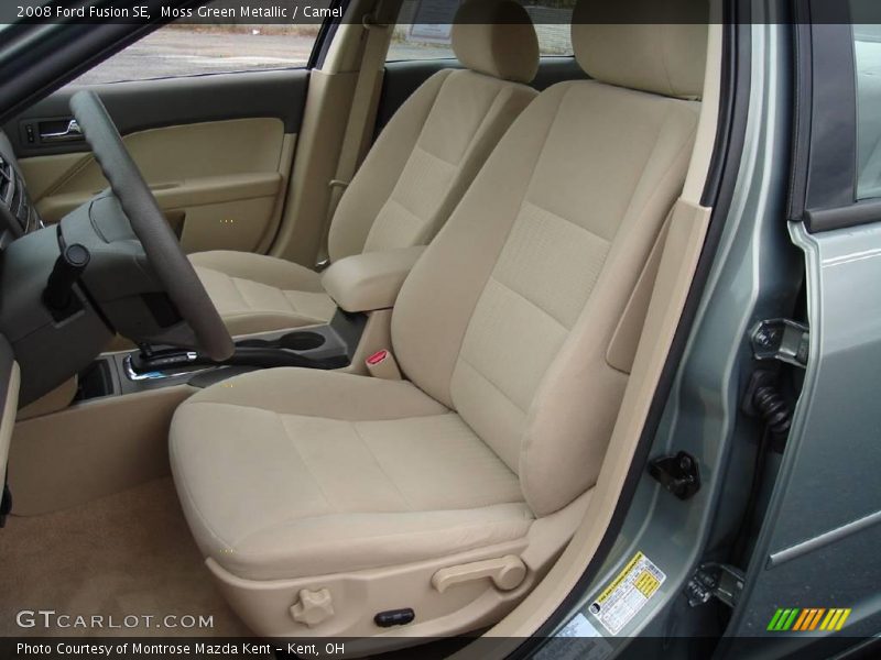 Moss Green Metallic / Camel 2008 Ford Fusion SE