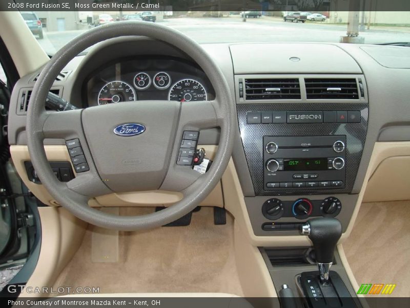 Moss Green Metallic / Camel 2008 Ford Fusion SE