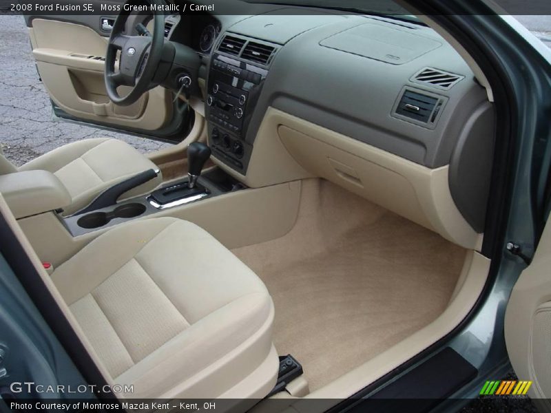 Moss Green Metallic / Camel 2008 Ford Fusion SE