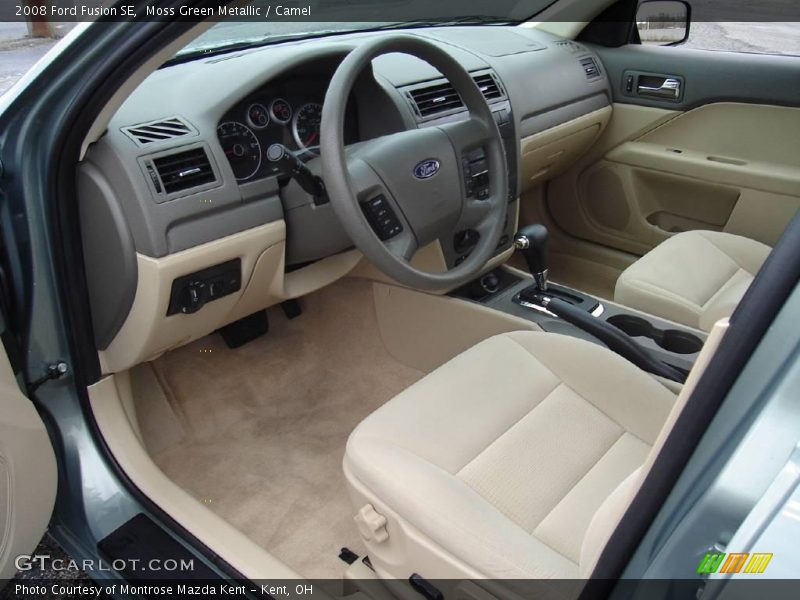 Moss Green Metallic / Camel 2008 Ford Fusion SE