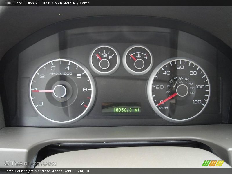 Moss Green Metallic / Camel 2008 Ford Fusion SE