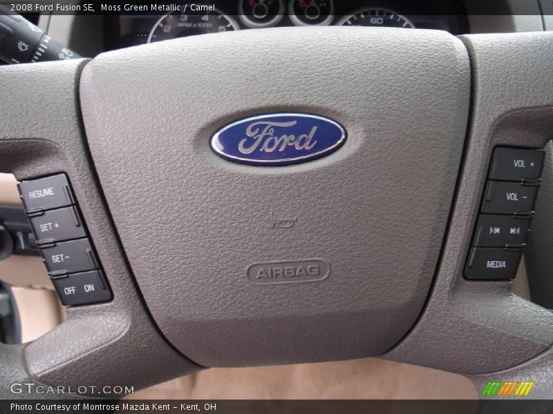 Moss Green Metallic / Camel 2008 Ford Fusion SE