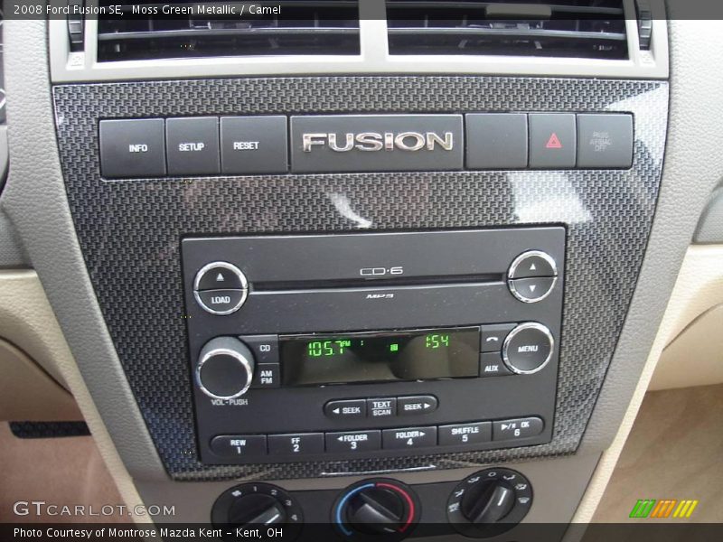 Moss Green Metallic / Camel 2008 Ford Fusion SE
