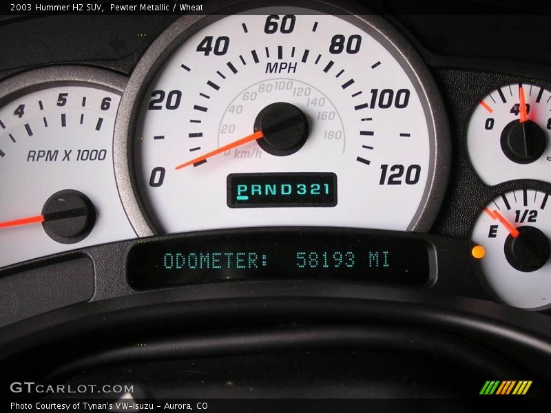 Pewter Metallic / Wheat 2003 Hummer H2 SUV