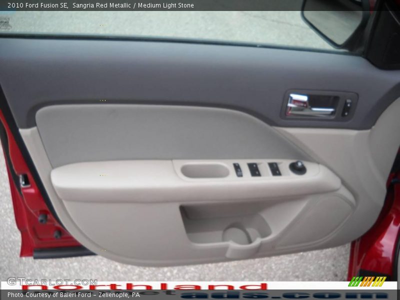 Sangria Red Metallic / Medium Light Stone 2010 Ford Fusion SE
