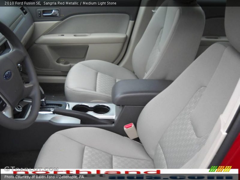 Sangria Red Metallic / Medium Light Stone 2010 Ford Fusion SE