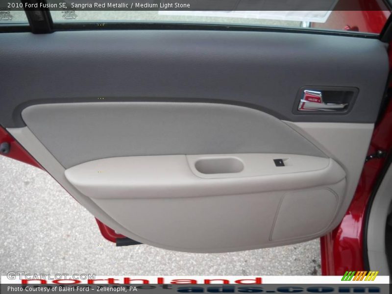 Sangria Red Metallic / Medium Light Stone 2010 Ford Fusion SE