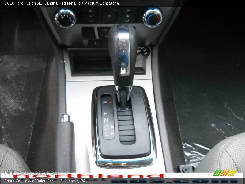 Sangria Red Metallic / Medium Light Stone 2010 Ford Fusion SE