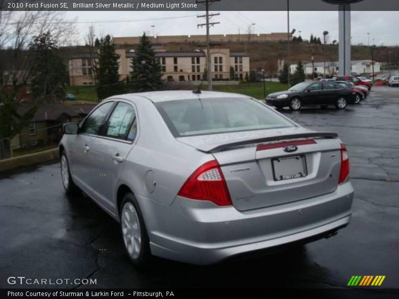 Brilliant Silver Metallic / Medium Light Stone 2010 Ford Fusion SE