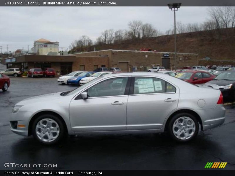 Brilliant Silver Metallic / Medium Light Stone 2010 Ford Fusion SE